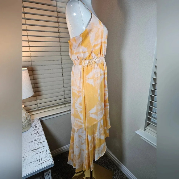 NWT 1.State Sunburst Orange Canyon Tie Dye High-Low Dress - Picture 6 of 13